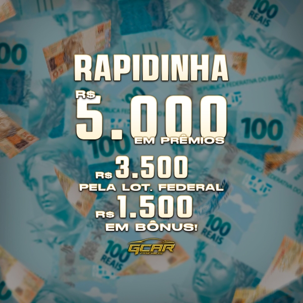 RAPIDINHA R$5.000,00 EM PRÊMIOS